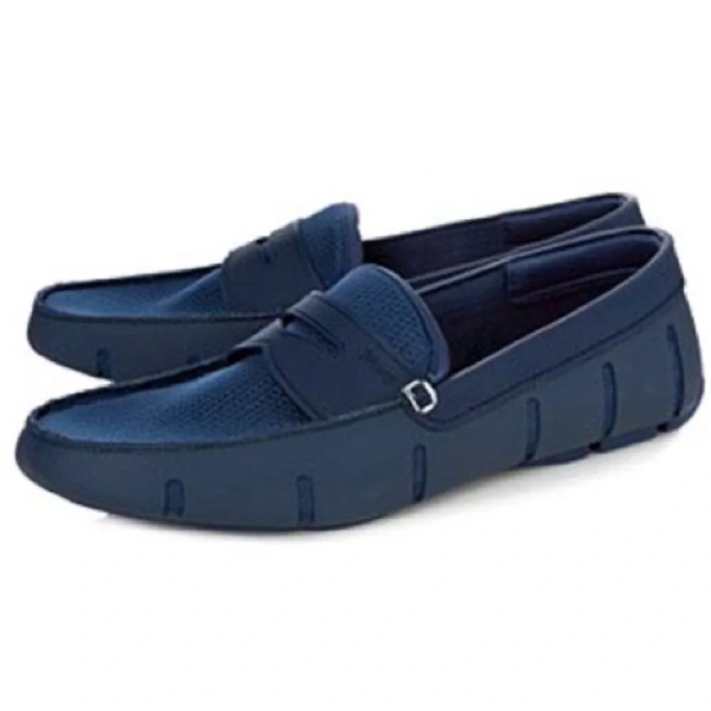 SWIMS Penny Loafers Navy Waterproof 7